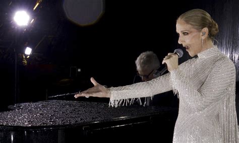 How Céline Dion reacted to her Paris Olympics performance .